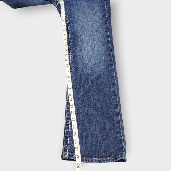 SOLD-Ariat Boys B4 Relaxed Ramos Bootcut Jeans Adjustable Waist Sz 12 Western - Picture 11 of 12